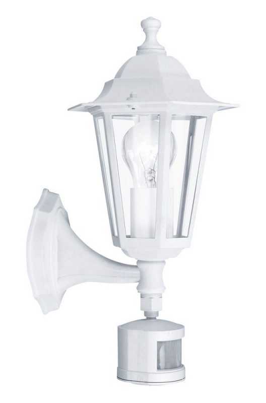 Applique GL1398 Bianco con Rilevatore Movimento | Alluminio E27 IP44