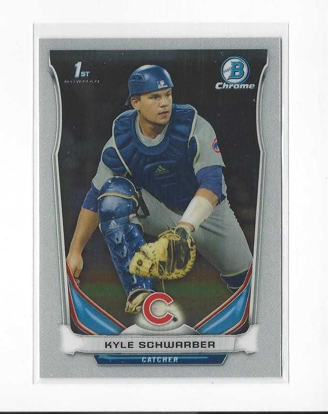 2014 Bowman Chrome Draft #CDP2 Kyle Schwarber RC Rookie Cubs Nationals Phillies