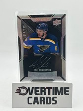 2015-16 UD Black - Lustrous Rookies Signatures Joel Edmundson #73 /299 (AU, RC)