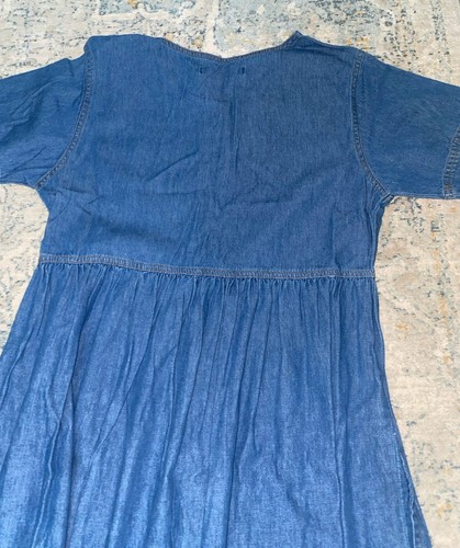 Upper West Side Dress Womens Small Modest Cottage Prairie Casual Button Front - Picture 2 of 7