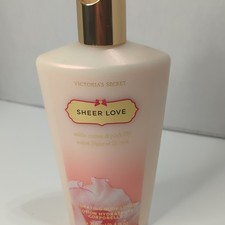 Victoria's Secret Sheer Love White Cotton Pink Lily Hydrating Body Lotion 8.4