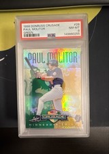1998 Donruss - Multi-Product Insert Crusade Paul Molitor #28 Green /250 PSA 8