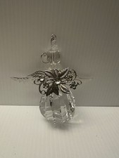JUMBO Acrylic Crystal DIAMOND Angel Christmas Holiday Hanging Ornament