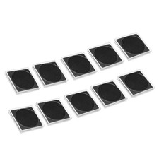 Coin Snap Holder Coin Case Storage Square Fit 18-38mm Coins, 10pcs Clear Black