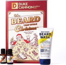 New Duke Cannon  The Beard That Stole Christmas  Gift Set Beard Wash  Oil