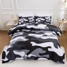 Camouflage Bedding Set, Colorful Pattern Style Comforter Set, 3 PCS Comforter...
