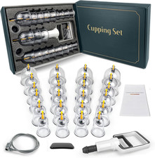 Cupping Kit for Massage Therapy - 24 Cups Professional Massage Cups Set with ...