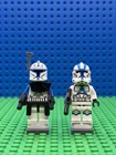 Lego Star Wars Original Phase 1 Captain Rex Minifigure And Phase 2 501st Clone