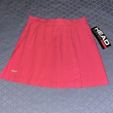 NEW Vintage HEAD Pleated Tennis Golf Pickleball Skirt Pink Size 10 Made In USA