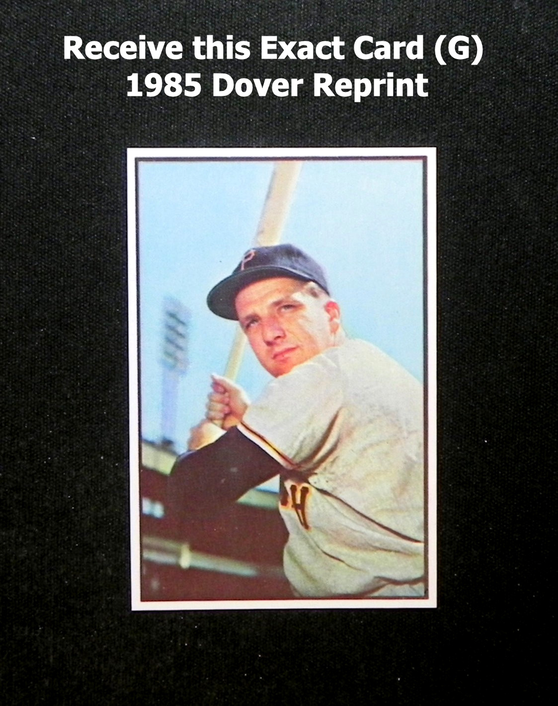Ralph Kiner 1985 Dover Reprint of 1953 Bowman Card #80_ EXACT CARD (G)