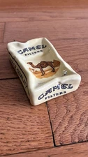 VTG Wrinkled Camel Filters Pack Ceramic Ashtray RARE!  Awesome Condition