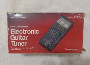 Vintage MICRONTA Electronic Guitar tuner 63-670A 
