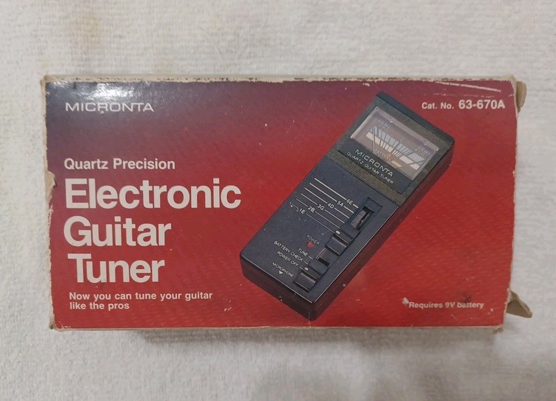 Vintage MICRONTA Electronic Guitar tuner 63-670A 