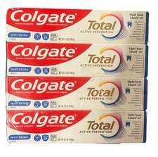 Lot Of 4 Colgate Total Anticavity Toothpaste Whitening (Paste) 5.1oz Each 0.98 per gallon
