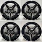 Genuine Mercedes C Class 18” AMG Alloy Wheel Set Gloss Black Diamond & Cut