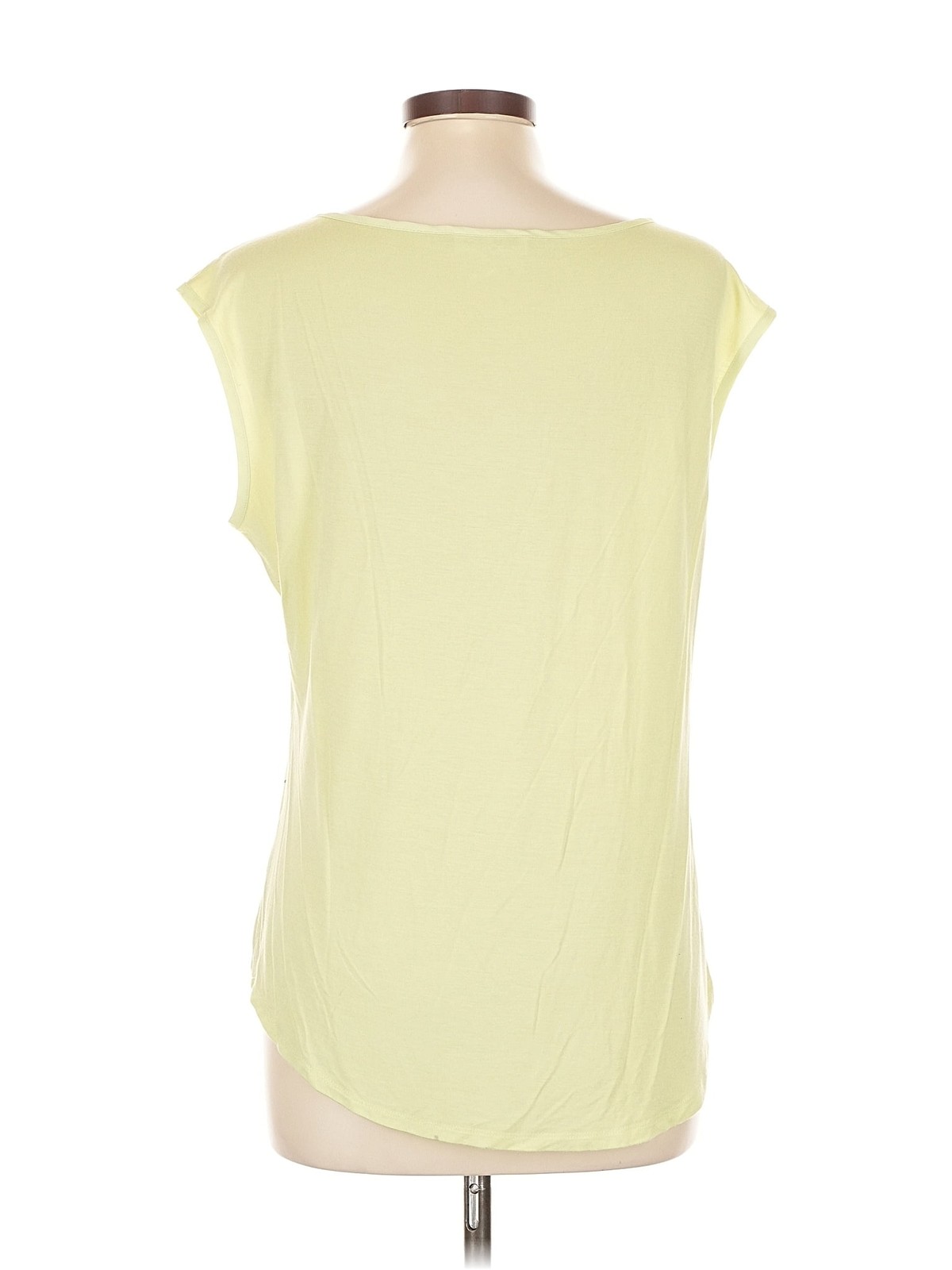 Calvin Klein Women Yellow Short Sleeve Top L thumbnail 2