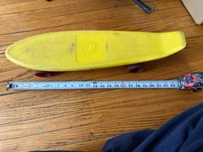 Skateboard Vintage Roller Derby 70's all orig NICE!  77K Yellow  ship tomorrow