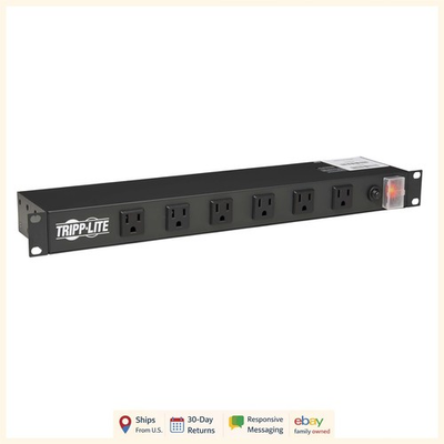 #ad 1U Rack Mount Power Strip with 12 Outlets and Right Angle Plug for Versatile Use $164.57
