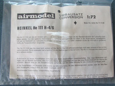 Airmodel 1/72 Heinkel He 111 H-4/6 Conversion, New