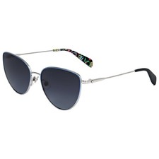 Kate Spade Women's 55mm Palladium Blue Sunglasses HAILEY-G-S-DOH-55