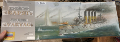 New Factory Sealed 1/350 ZVEZDA CRUISER VARYAG #9014 STEAM SHIP MODEL KIT