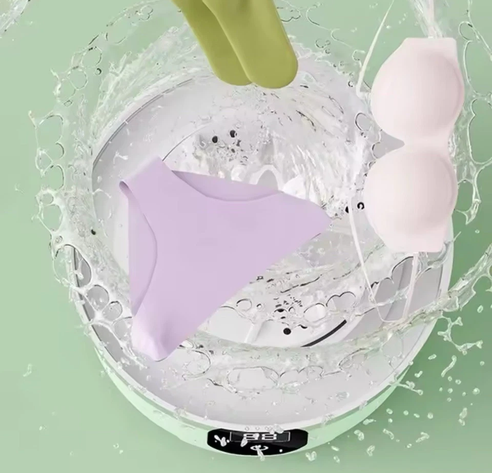 Portable Mini Washing Machine Small Laundry Washer Clothes Clean 1L Deep Clean - Image 4 of 4