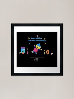 Charlie's Colorforms City - Let�a gerahmtes Wandbild Poster Leinwanddruck Bild