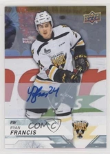 2018-19 Upper Deck CHL Auto Ryan Francis #8 Auto 07pz