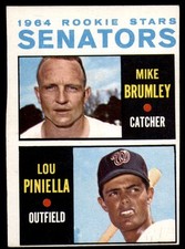 1964 Topps #167 Mike Brumley/Lou Piniella EX++ RC Rookie Senators Senat ID:83058