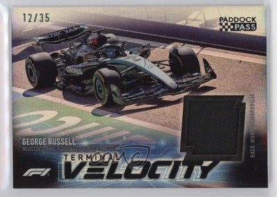 2024 Paddock Pass Formula 1 Terminal Velocity Relics 12/35 George Russell 12na