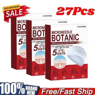3X MICRONEEDLE BOTANIC Skin Tag & Acne Patch Skin Tag Rem over Patches.
