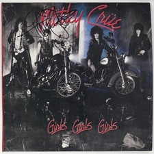 Tommy Lee Signed Autograph Motley Crue Girls, Girls, Girls Vinyl Record JSA COA