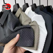 Men's Short Sleeve Polo Shirt Business Casual Summer Breathable Comfortable Top