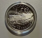 1- 1oz Titanic Ship Of Dreams .999 Fine Silver Round Proof