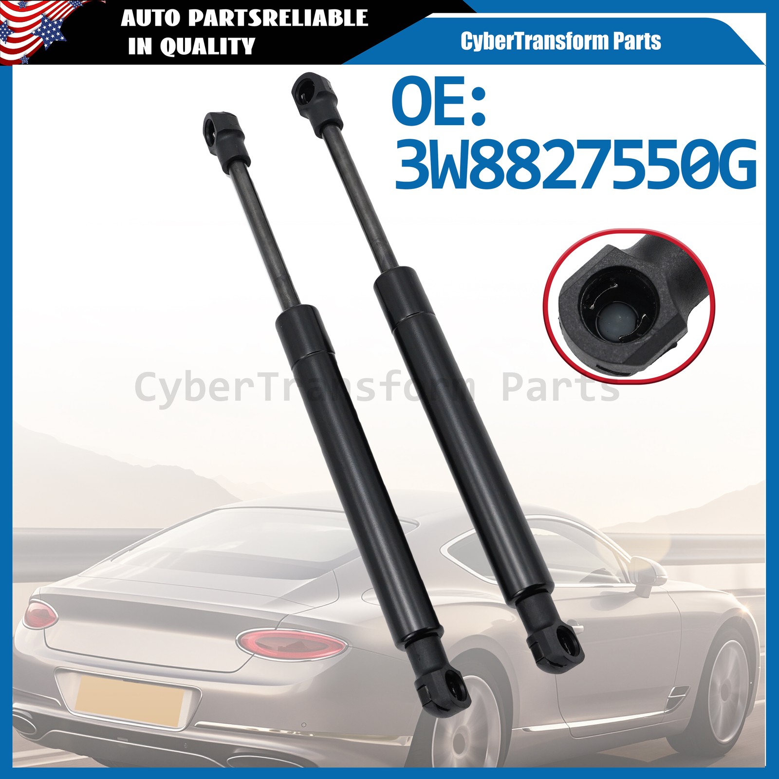 Bentley Continental GT 2004-2018 Right Trunk struts Set