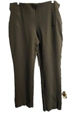 Chico's 2 Regular 12 OR Large Slimming Elastic Waist Pull-On Pants Green EUC