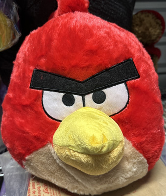 2012 Angry Birds Red Bird Backpack Plush Rovio Accessory Innovations Toy Bag