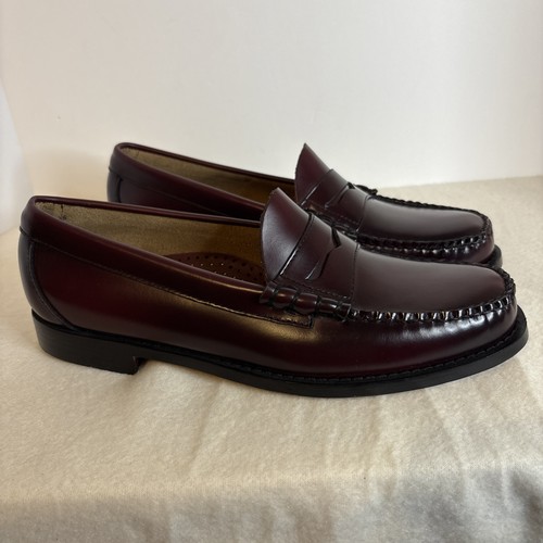 GH BASS & CO.Men's Weejuns Larson Burgundy Leather Penny Loafers 9D