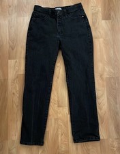 LEE Classic Fit At The Waist Straight Leg Jeans, Black 8 Petite  