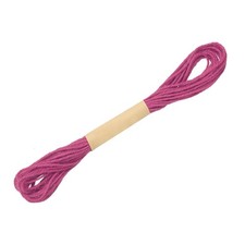 Natural Jute Twine String, 0.08 Inch x 33 ft Jute Rope for Crafts, Rose Red