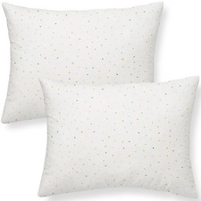 Organic Toddler Pillowcase Set of 2 GOTS Certified Organic Cotton Pillowcas...