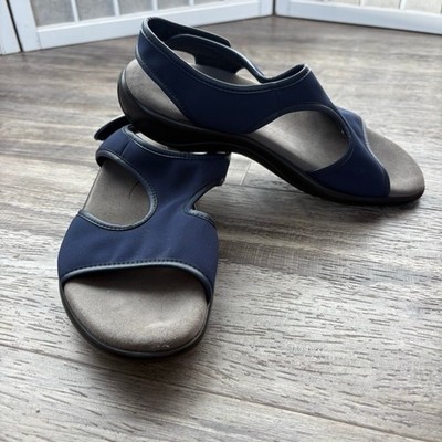 Women's SAS Harmony Heel Strap Sandal Blue/Gray Size 7 M