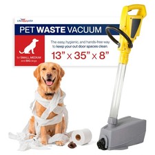 Pet Waste Vacuum Pooper Scooper for Dogs, Portable Electric Dog Poop Scooper for
