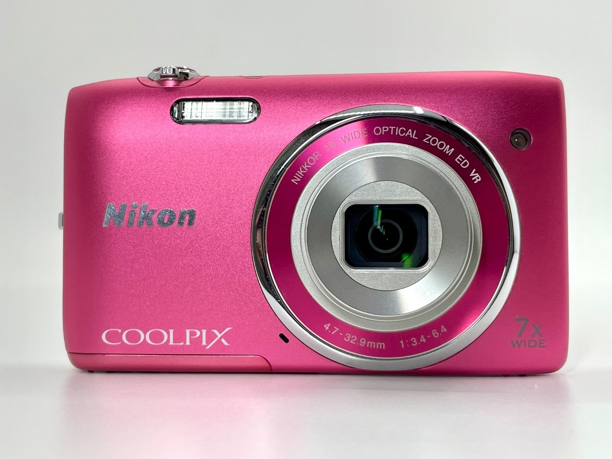Nikon COOLPIX S3500 20.1MP 7X Pink Compact Digital Camera 