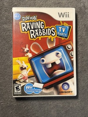 Rayman Raving Rabbids: TV Party (Nintendo Wii, 2008) COMPLETE + TESTED 