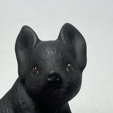 Vintage Pig Ceramic Black Piggy Mini 2 Farm Animal Shelf Sitter Miniature