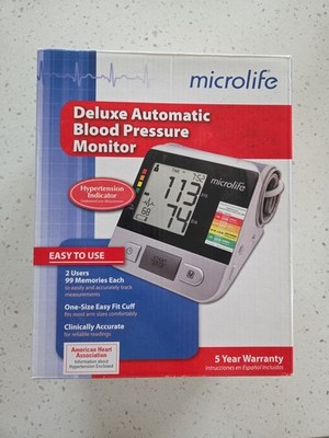 Deluxe Microlife Upper Arm Automatic Blood Pressure Monitor BP3NA1-1X