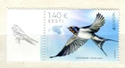 EST_709 2019 Estonia EUROPA national birds barn swallow MNH