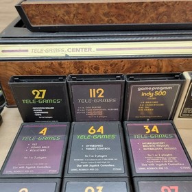 Atari Tele-Games  2600 Home Console W/ Controllers & Games  No Power Cable 