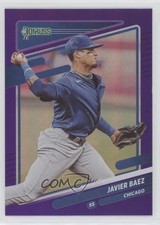 2021 Panini Donruss Variation Holo Purple Javier Baez (Throwing) #130 0q0m